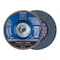 Pferd 5" x 5/8-11 Thd. POLIFAN Flap Disc - Z SGP STRONG STEEL, Zirconia, 36 Grit, Conical 62960 - alternate 1